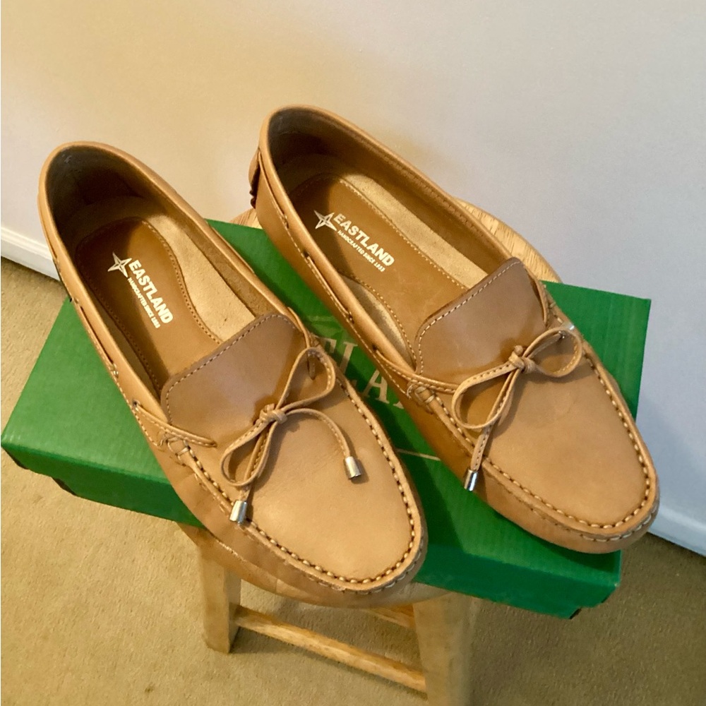 Eastland Marcella Camel Leather Moccasins